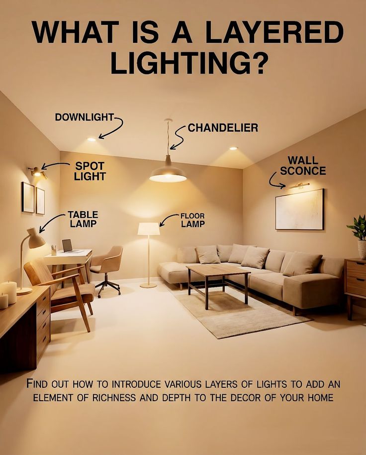 Layered Lighting in Interior Design: Principles and Applications