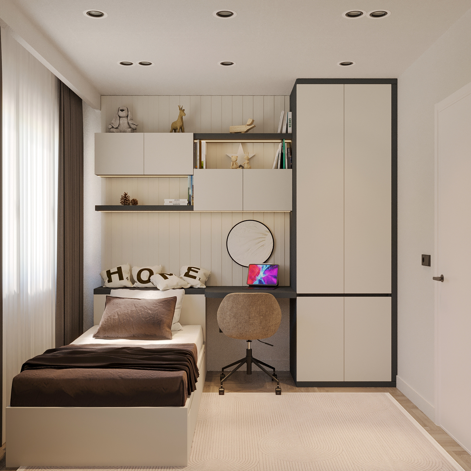 Kırık Beyaz Genç Odası