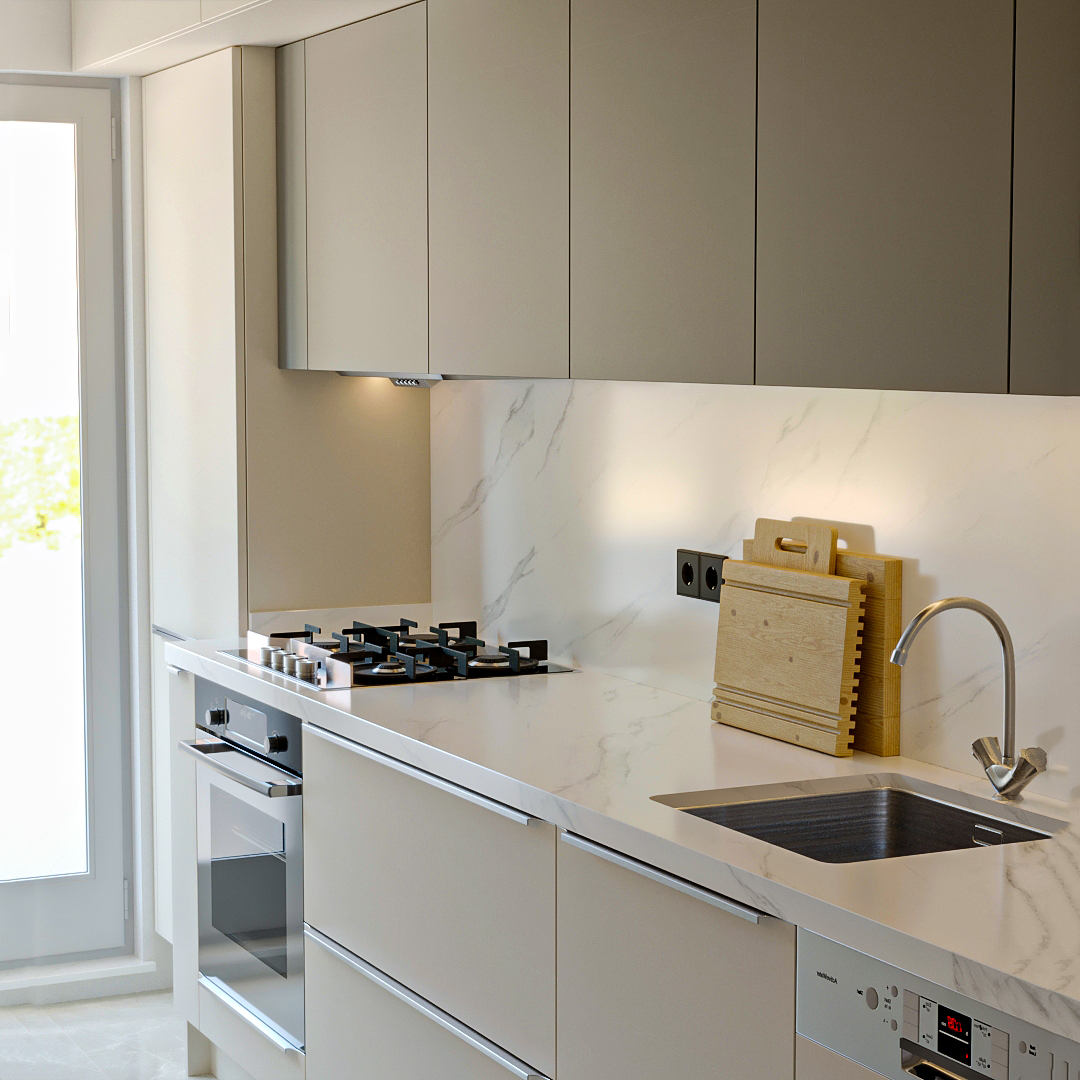 Matte Acrylic Kitchen Design