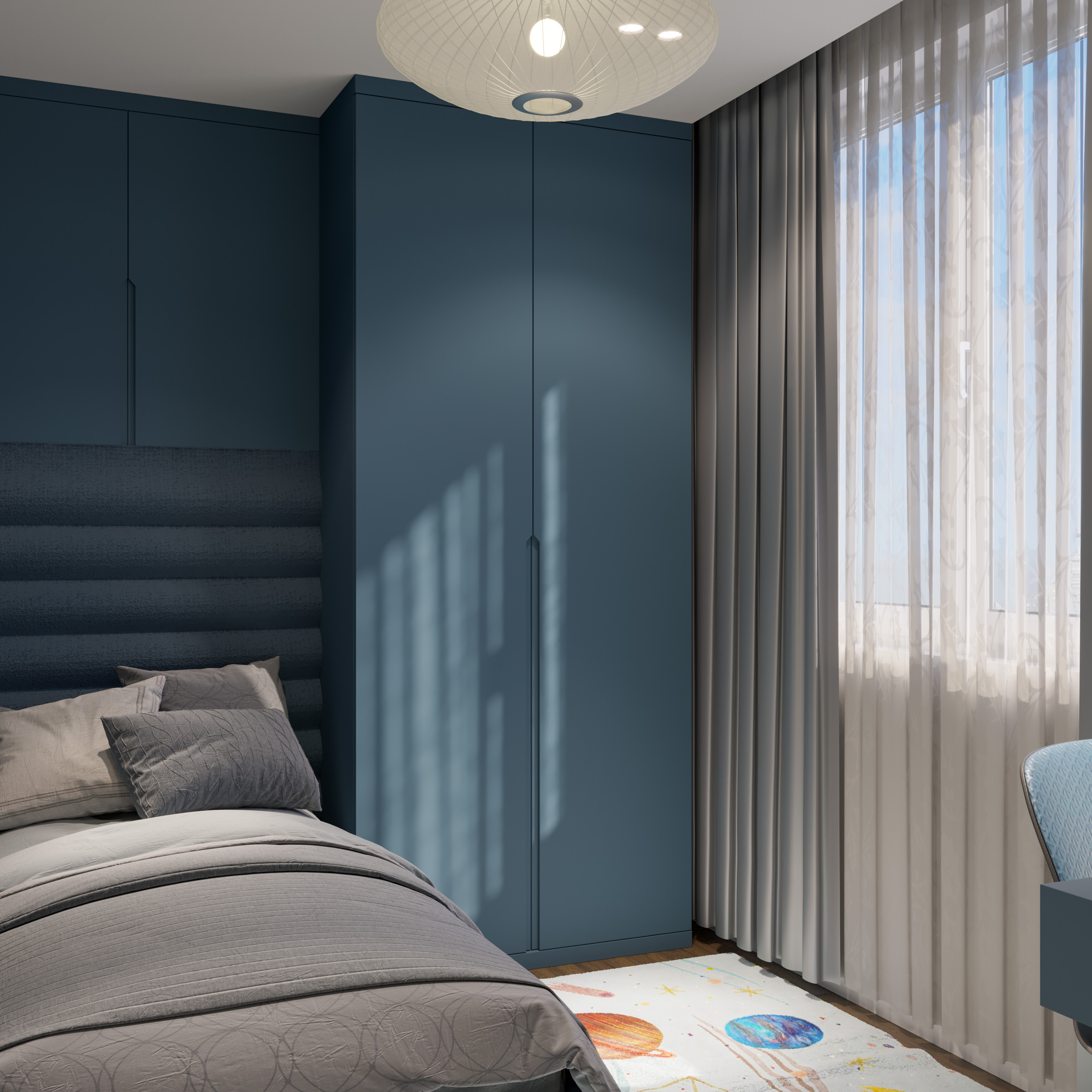 Dark Blue Children’s Room