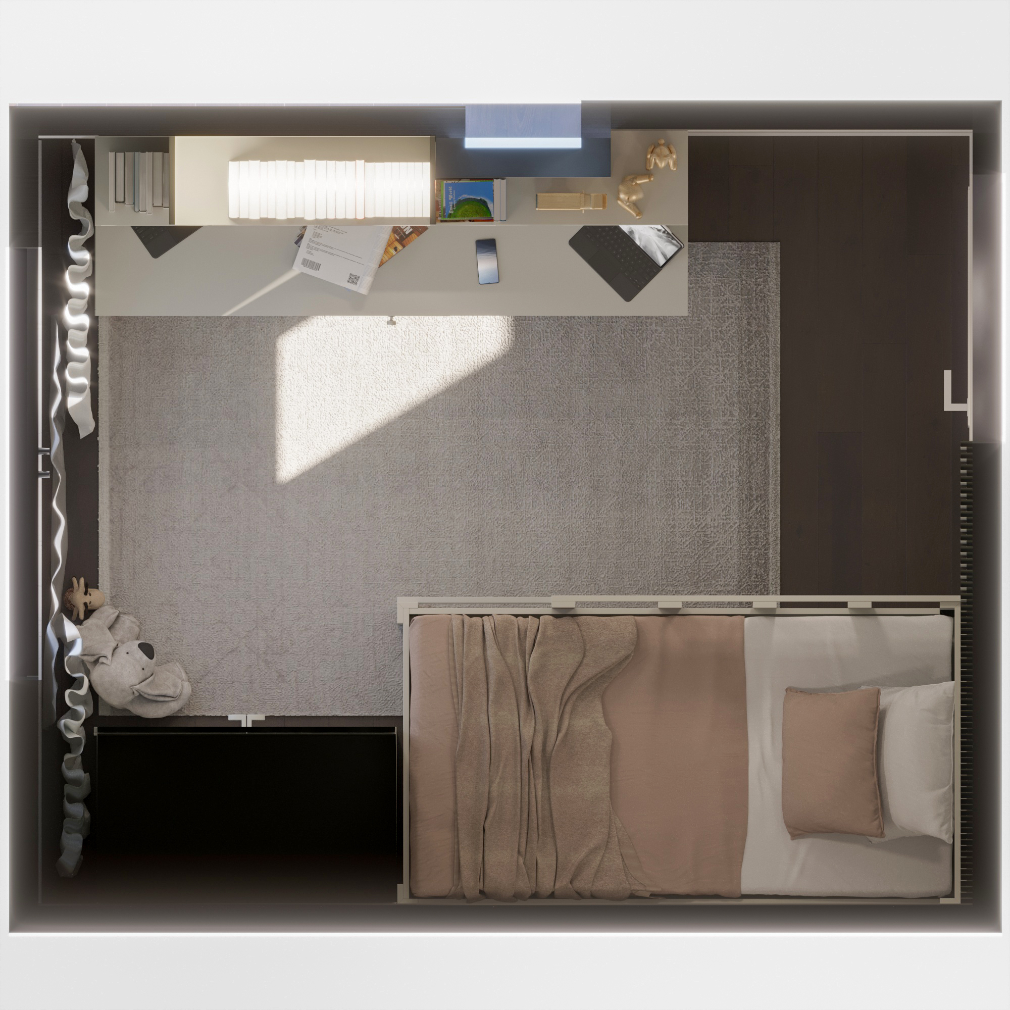 Ahşap Ranzalı Çocuk Odası