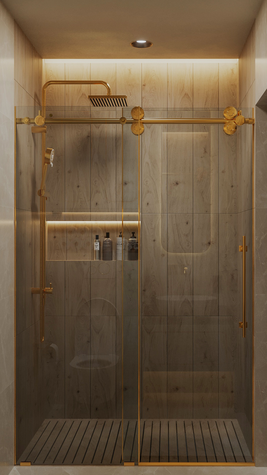 Modern Gold Bathroom