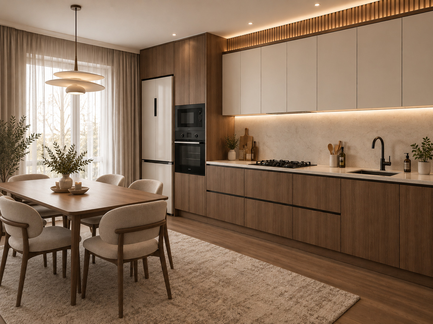 Modern Wooden Kitchen