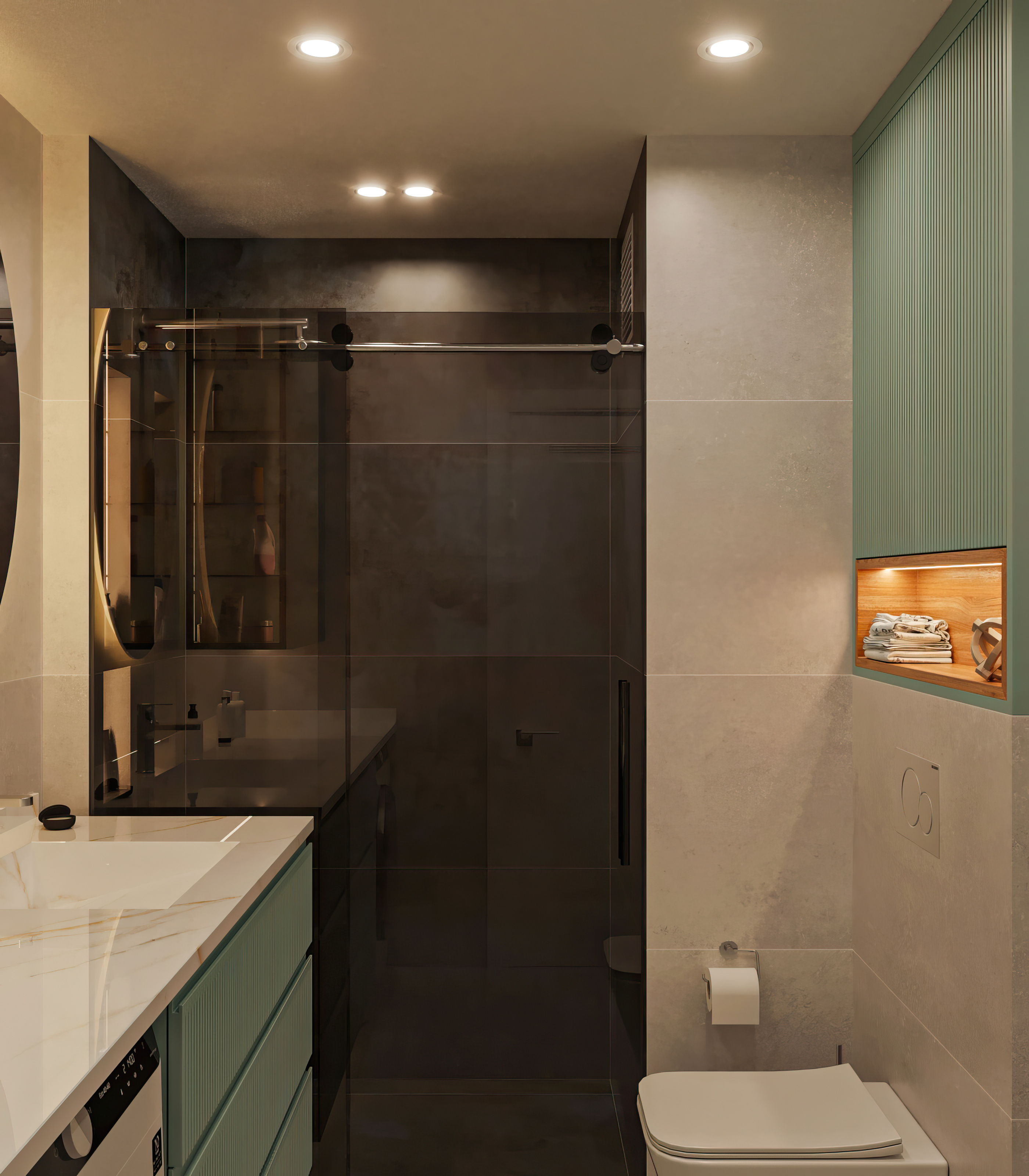 Water Green Bathroom