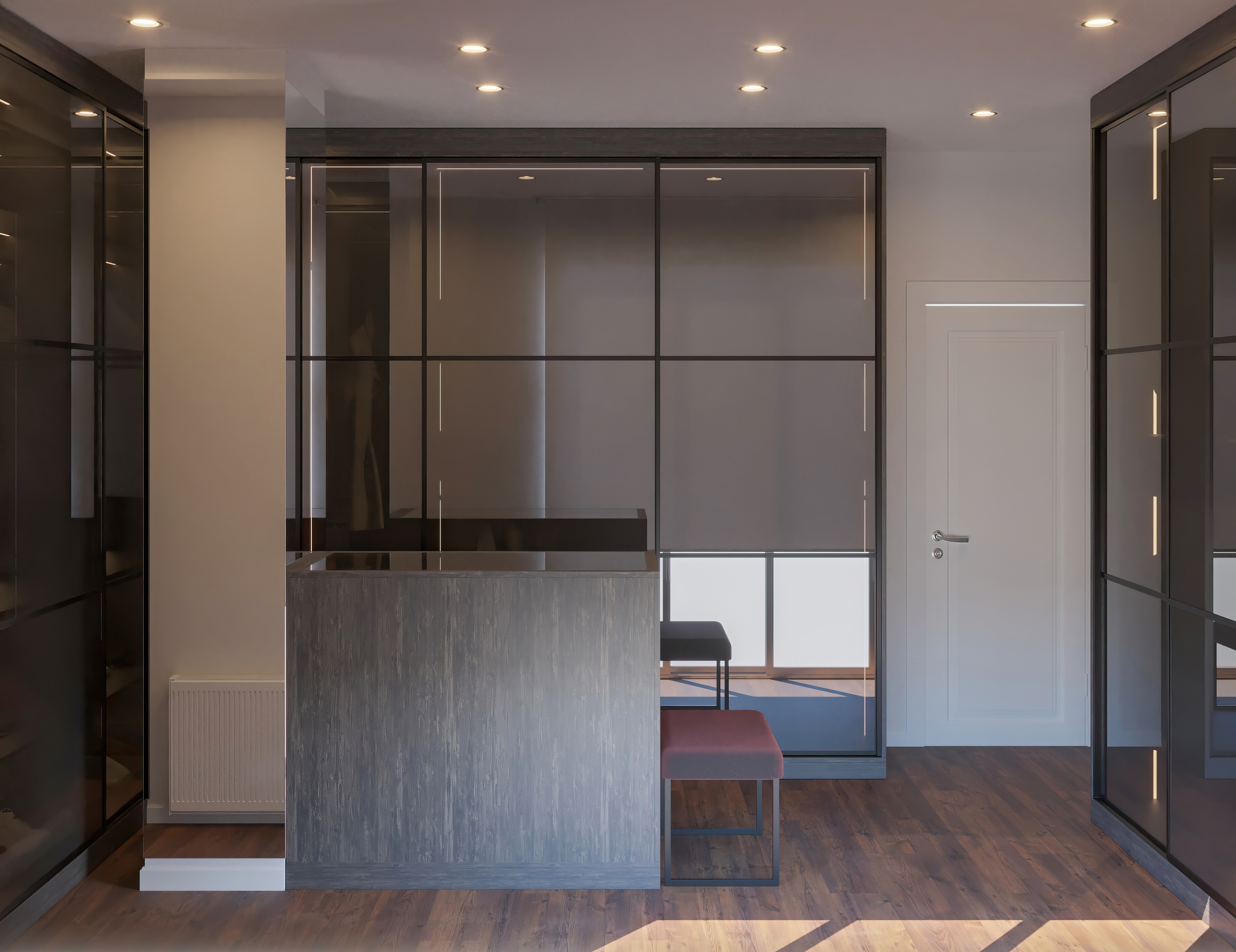 Smoked Glass Sliding Door Wardrobe