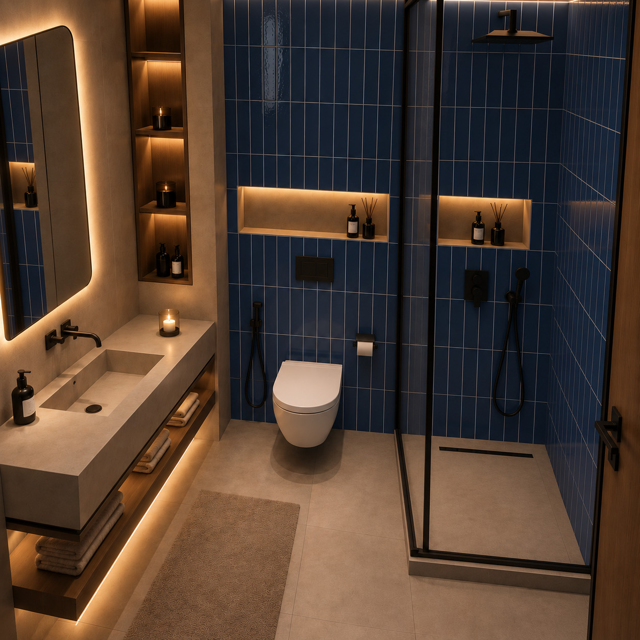 Saks Mavisi Modern Banyo