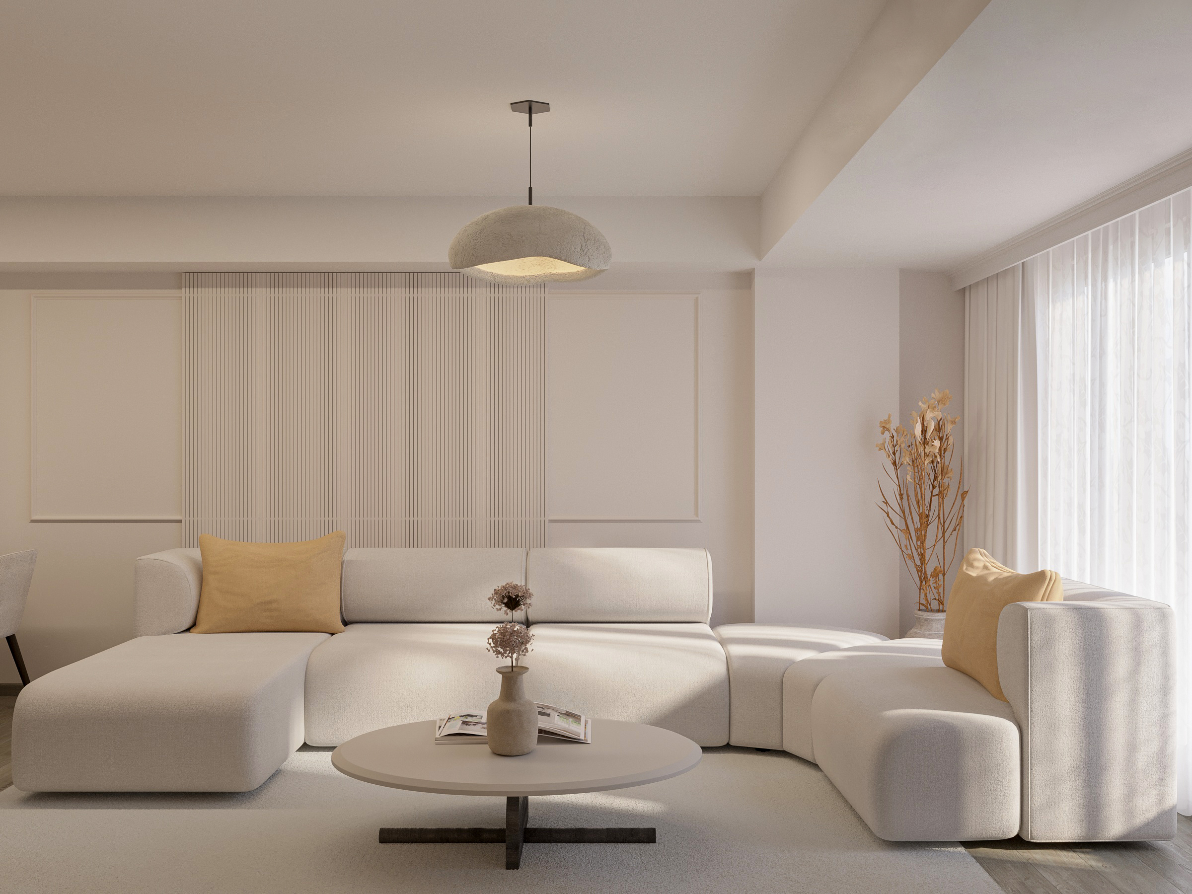 Krem Salon / Oturma Odası