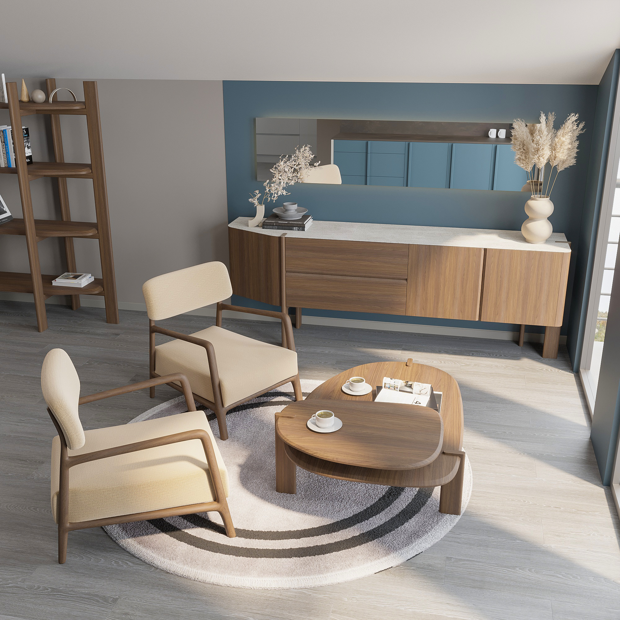 Modern Living Room Design in Karaburun