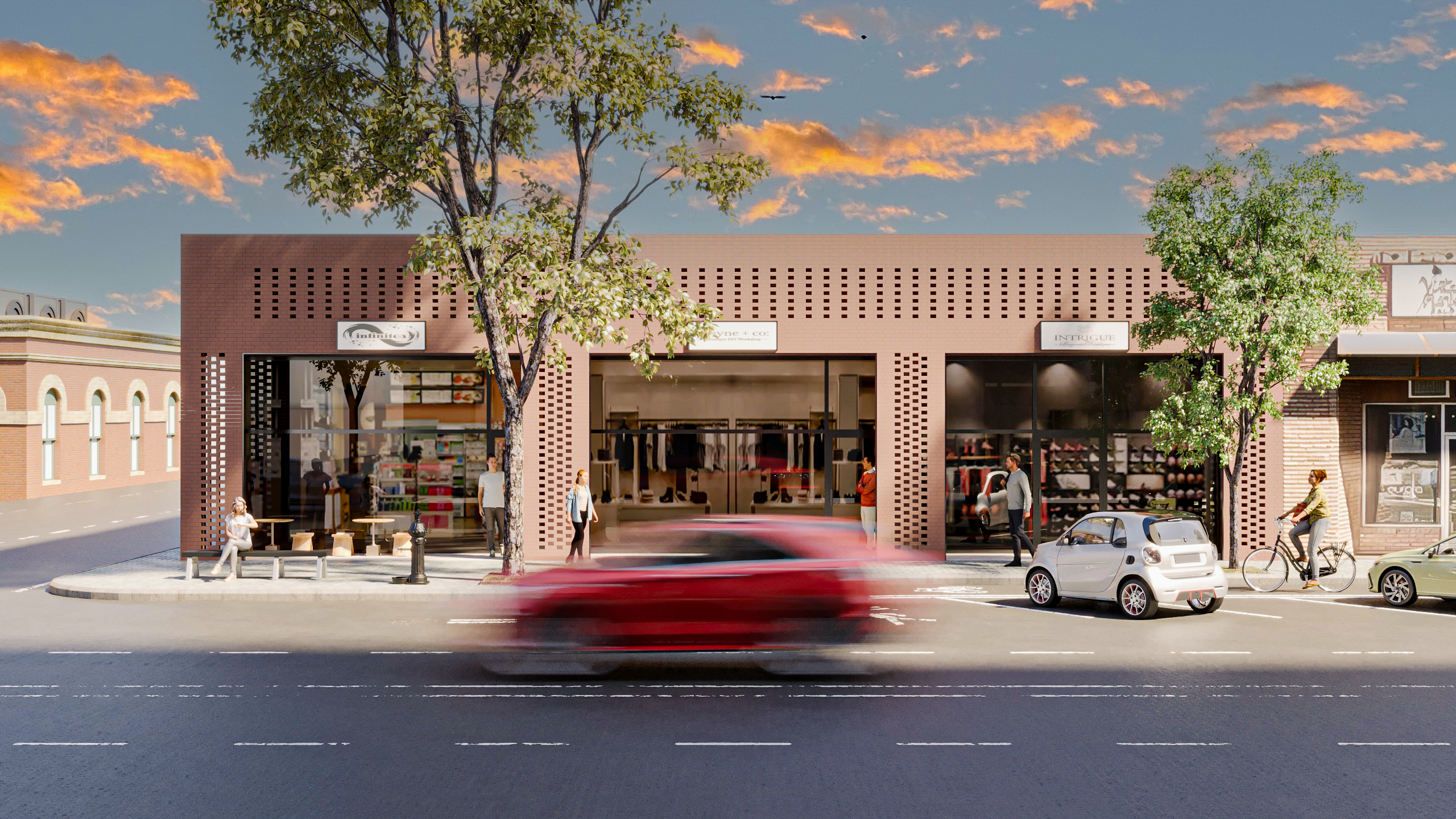 Brick Facade Building / Lethbridge - CAN