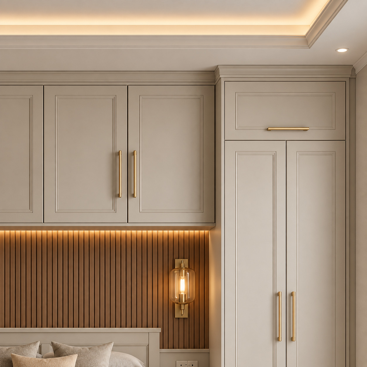 Over-Bed Wardrobe Designs | Bespoke Bedroom Wardrobe