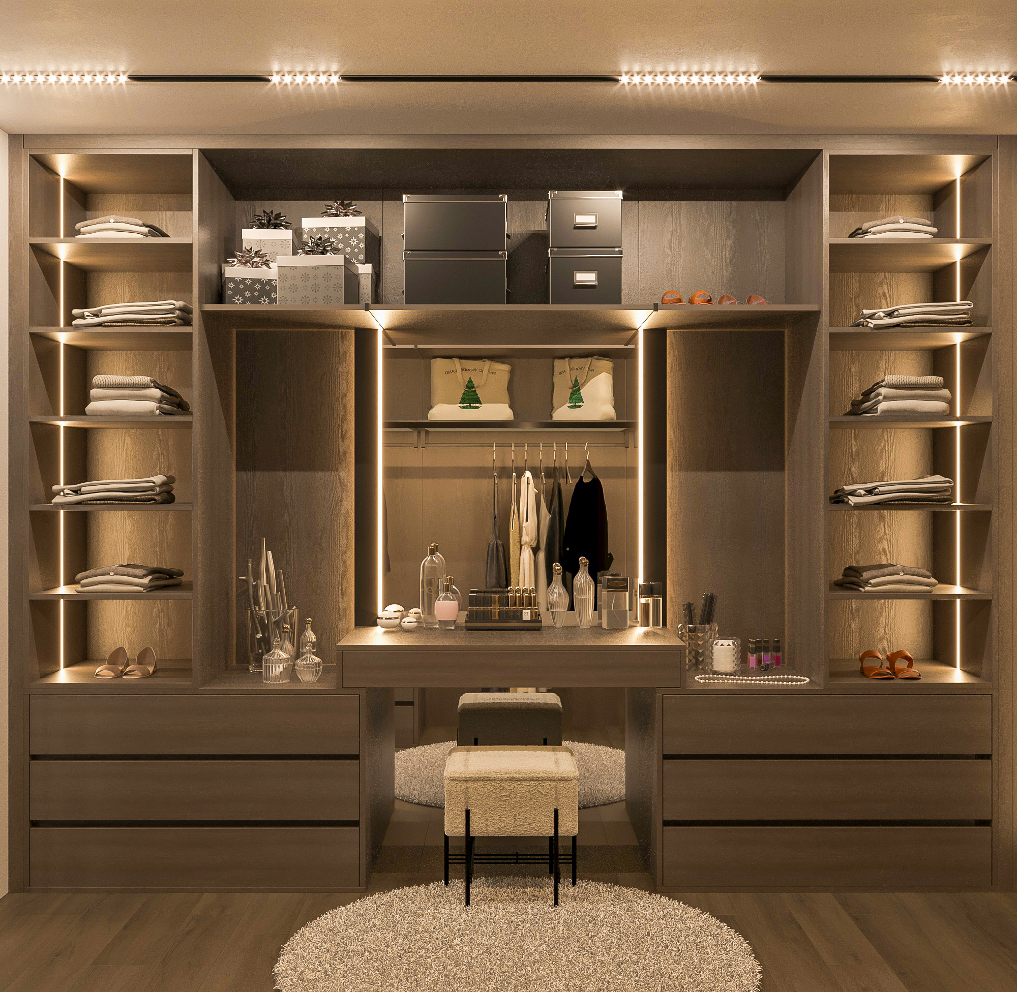 Open Dressing Area Design