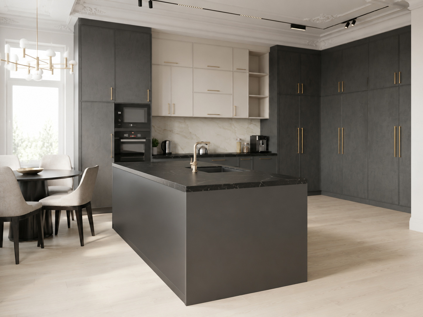Matte Charcoal Kitchen