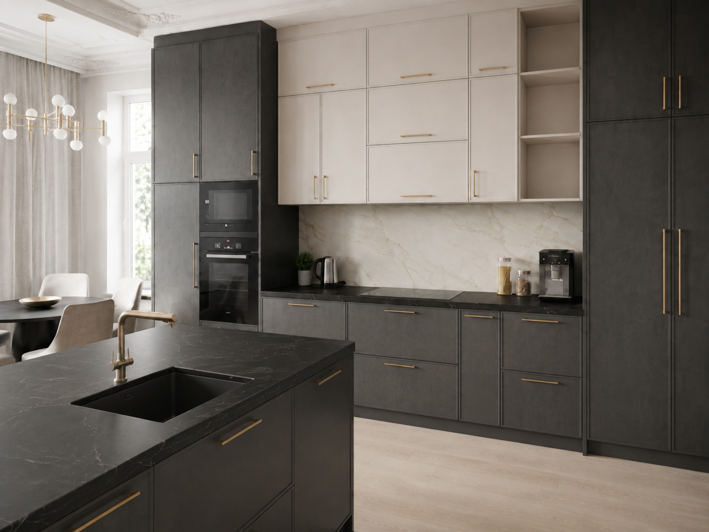 Matte Charcoal Kitchen