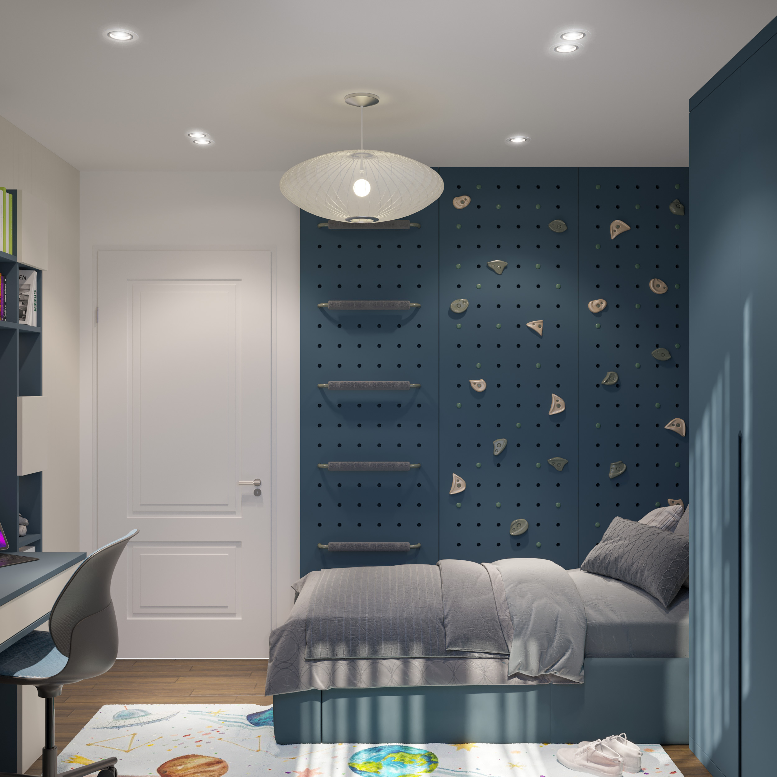 Dark Blue Children’s Room