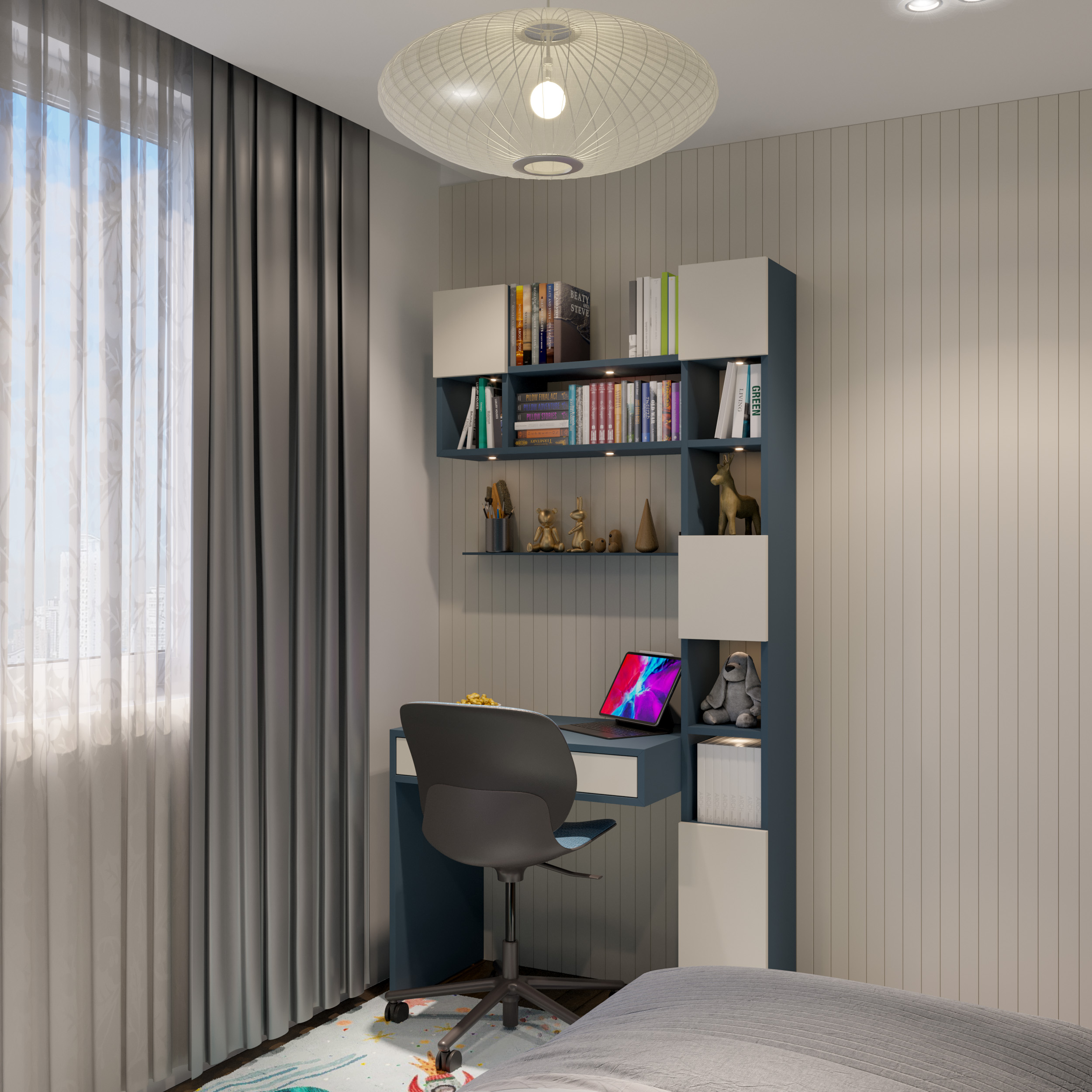 Dark Blue Children’s Room