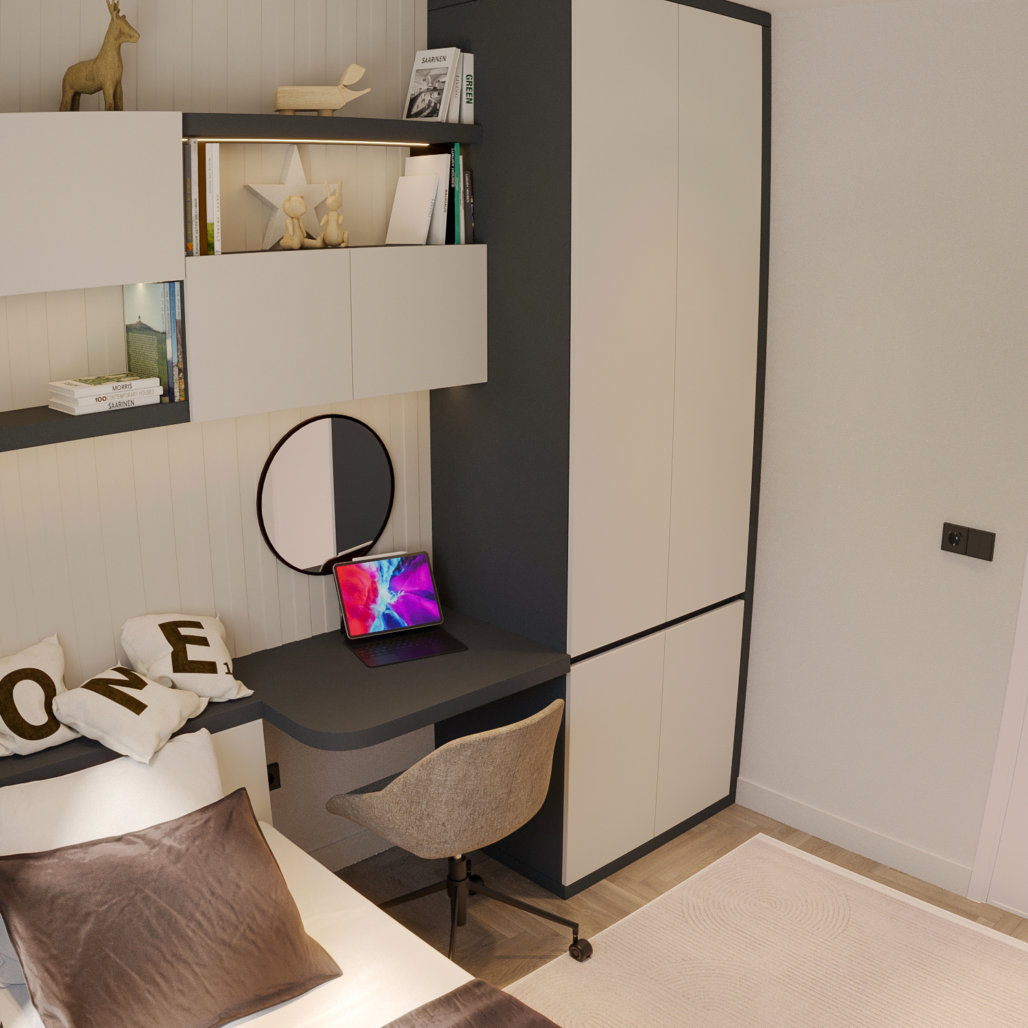 Kırık Beyaz Genç Odası