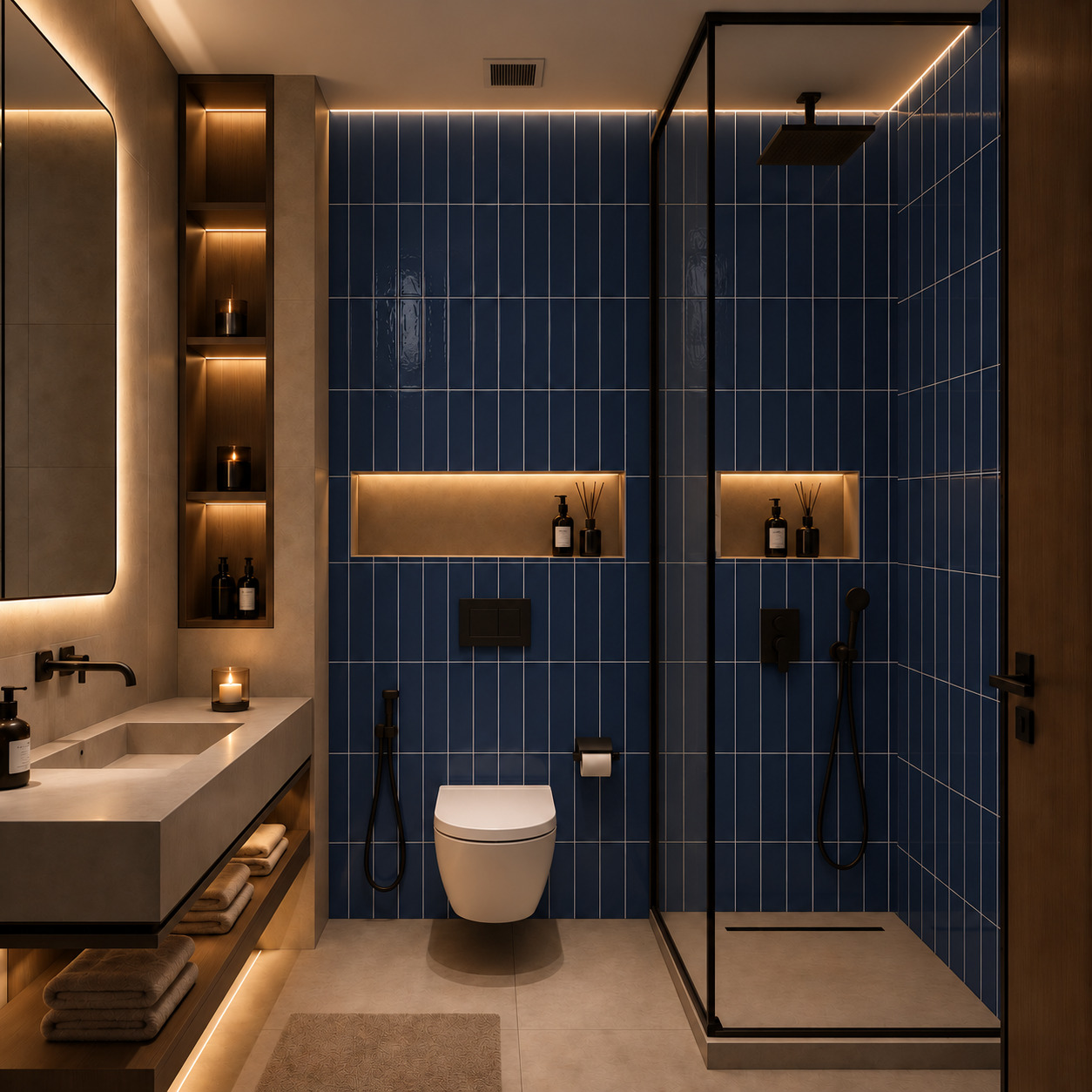 Saks Mavisi Modern Banyo