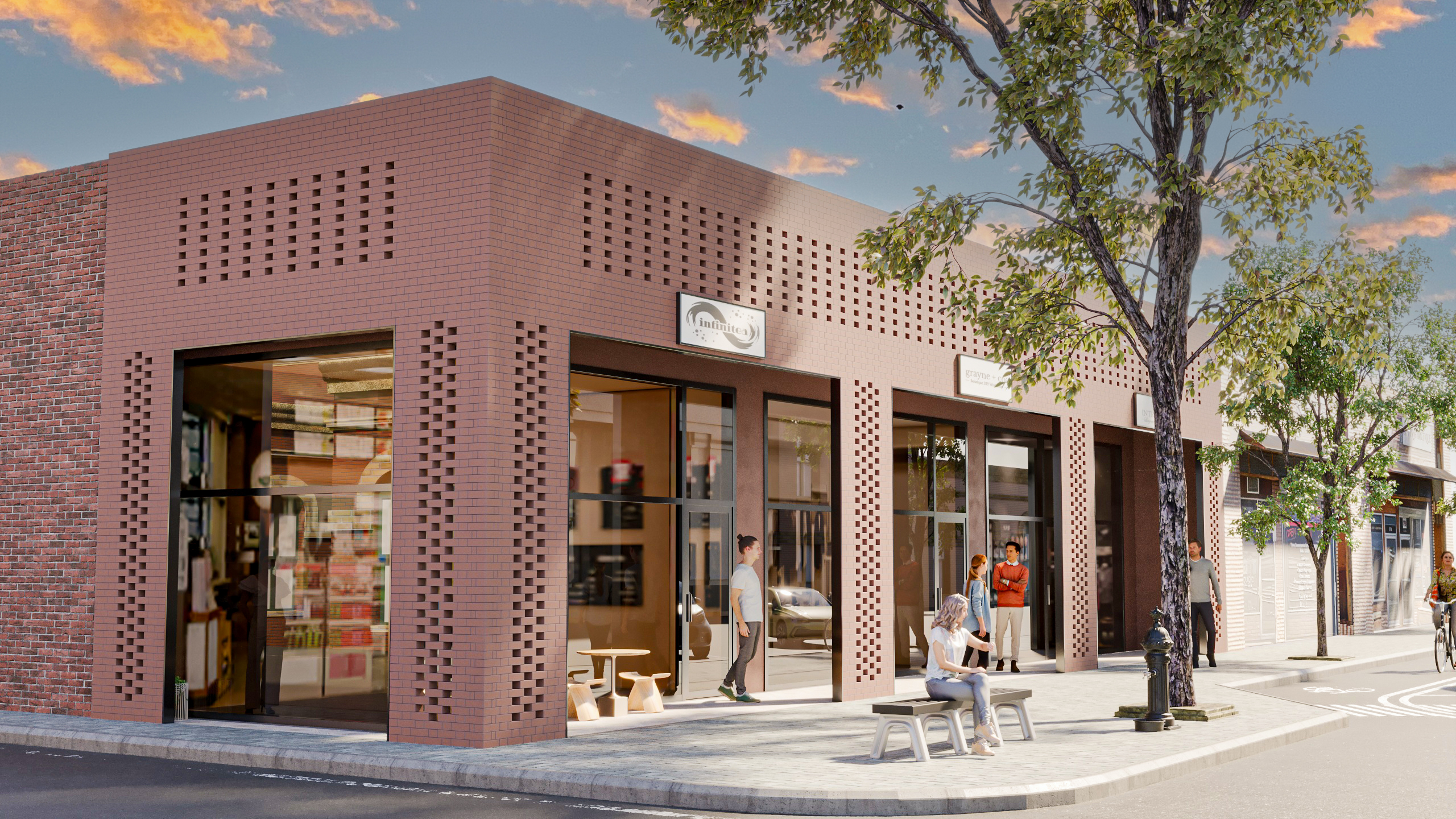 Brick Facade Building / Lethbridge - CAN