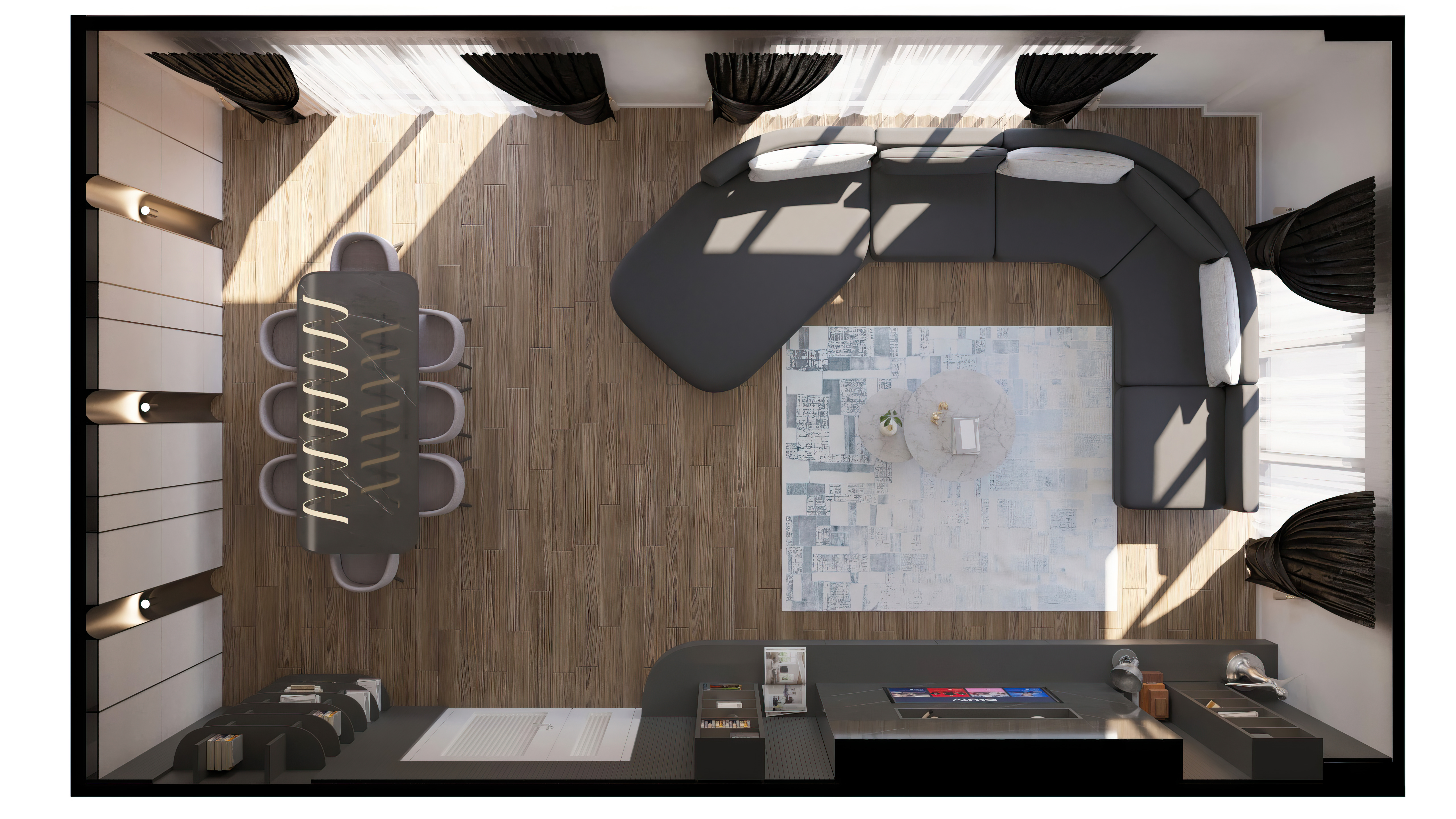 Modern Living Room Design in Tema 2